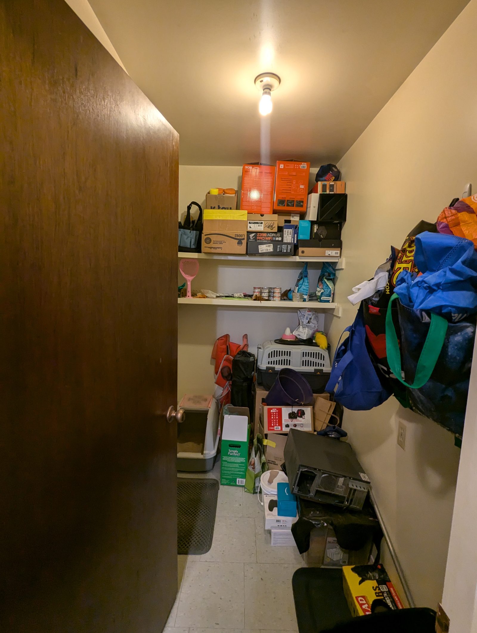 Storage room before renovation at Crestwood